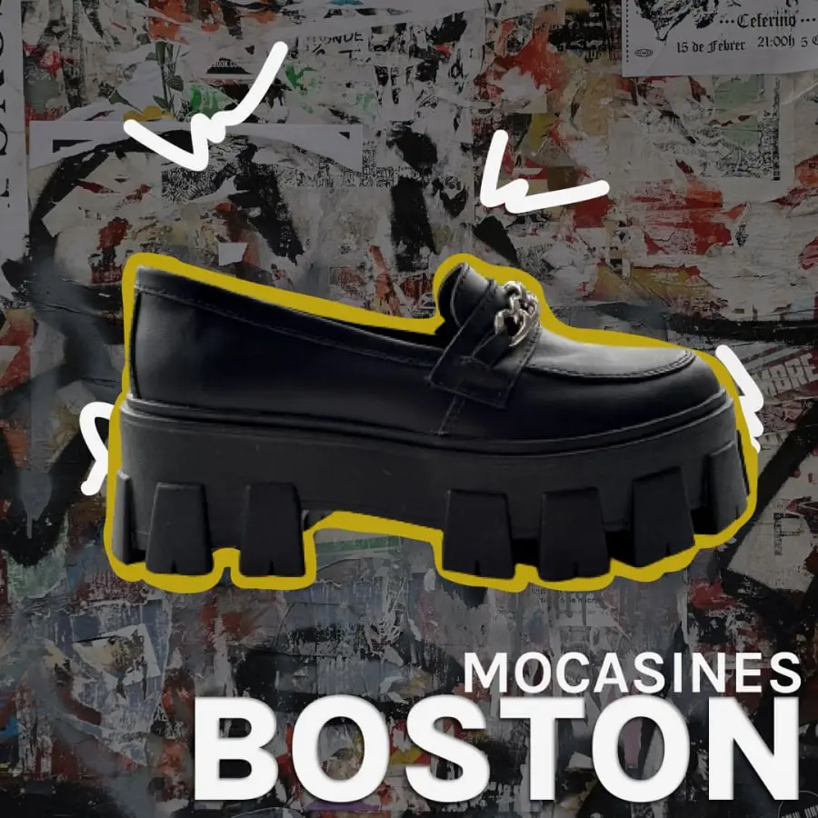 mocasin boston negro opaco impia lateral