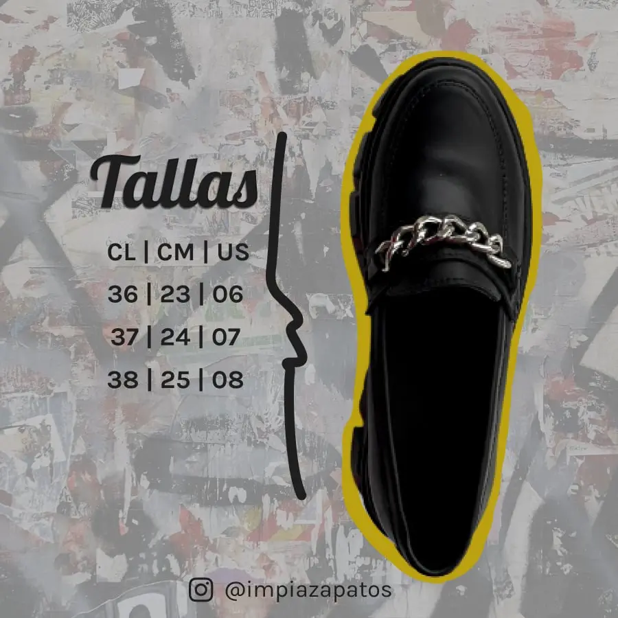 mocasin boston negro opaco impia tallaje