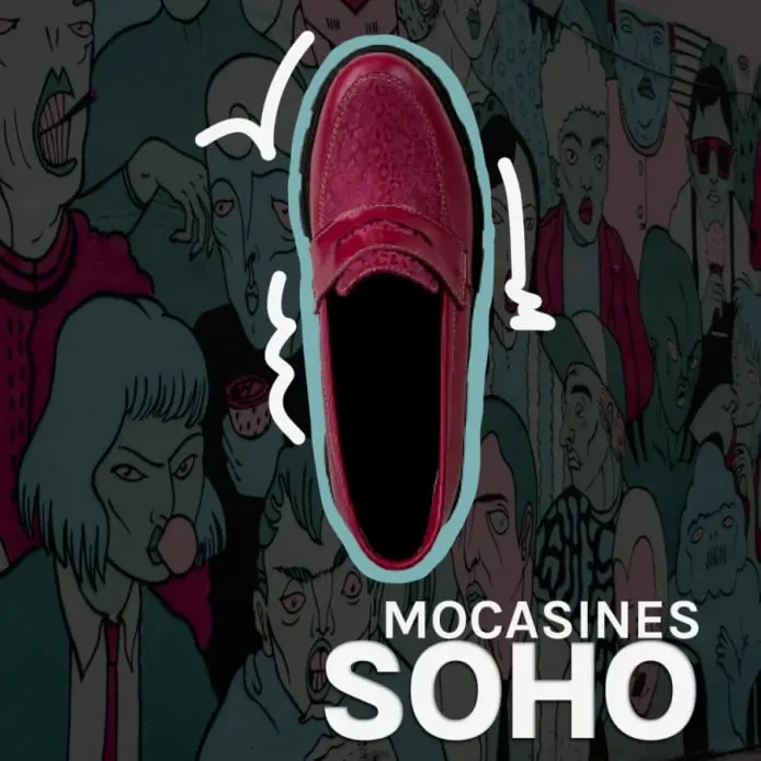 mocasin cuero fucsia leopardo modelo soho top